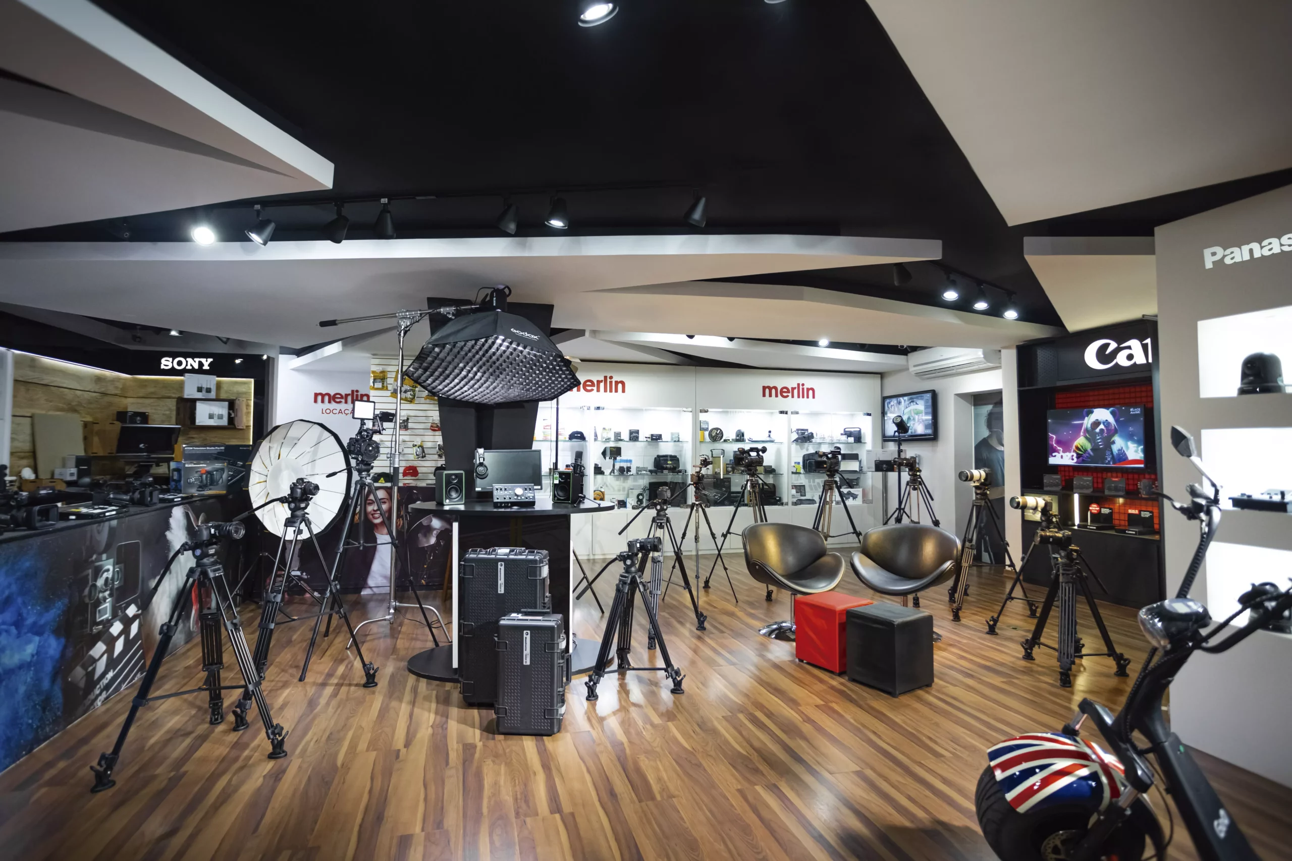 Loja e showroom da Merlin Foto e Vídeo