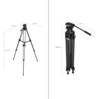 SmallRig 3751B Tripé com cabeça hidráulica AD 01 3
