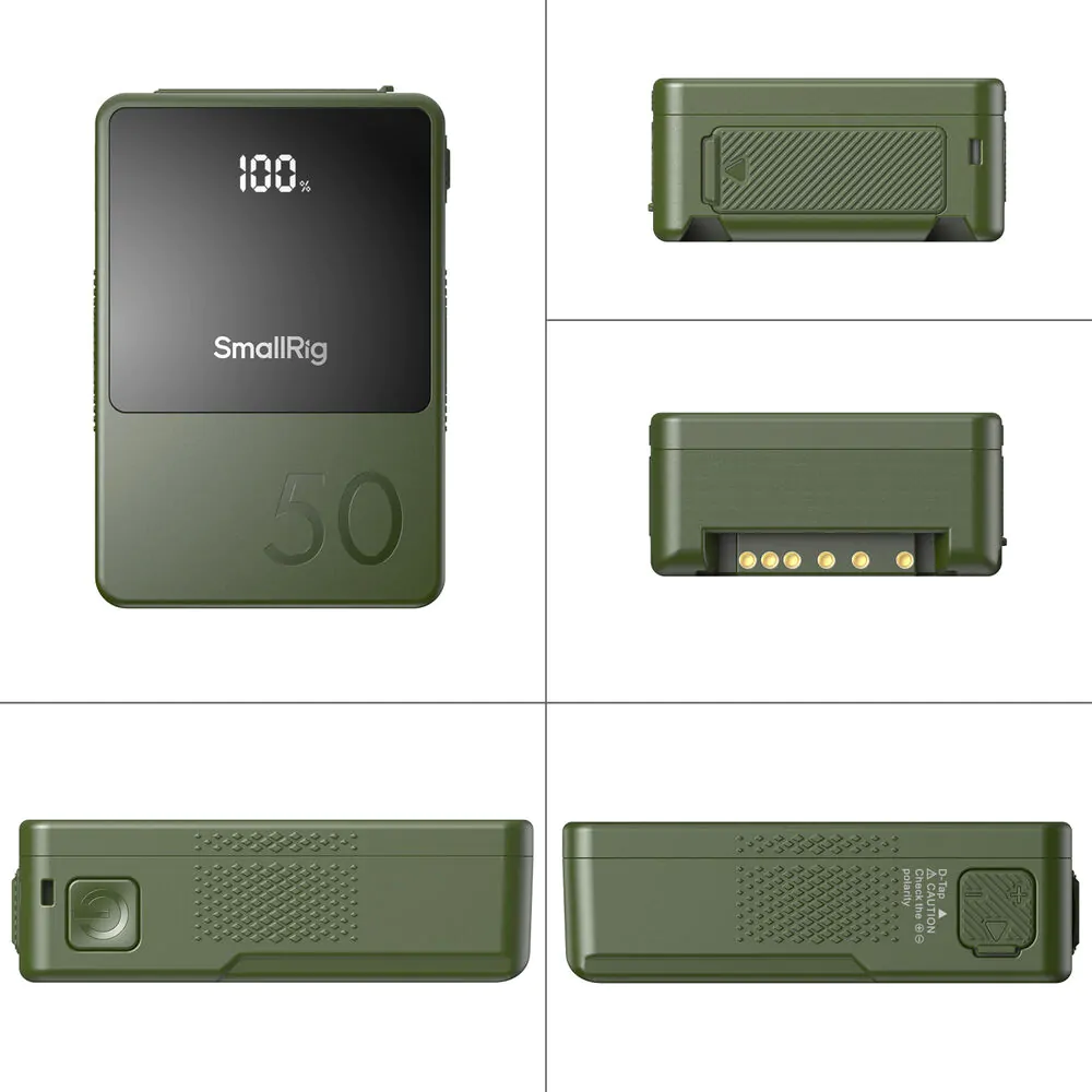 Bateria SmallRig VB50 Mini V-Mount (Verde)