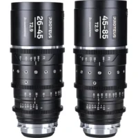 Kit de 2 lentes anamórficas Venus Optics Laowa Proteus 2x S35 T2.9 (ARRI PL, pés, reflexo prateado)